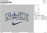 Nike Cowboys Embroidery File 6 sizes