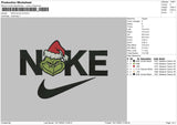 Nike Grinch V6 Embroidery File 6 sizes