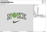 Nike Leaf 1402 Embroidery File 6 sizes