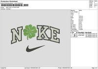 Nike Leaf 1402 Embroidery File 6 sizes