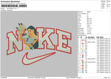 Nike Meeko Embroidery File 6 sizes