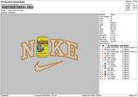 Nike Pacifico Embroidery File 6 sizes
