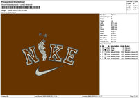 Nike Skeleton V05 Embroidery File 6 sizes