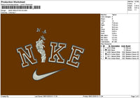 Nike Skeleton V05 Embroidery File 6 sizes