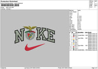Nike Eagle Embroidery File 6 sizes