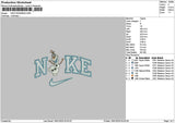 Nike Snowman 1901 Embroidery File 6 sizes