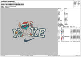 Nike Stitch Santa 02 Embroidery File 6 sizes