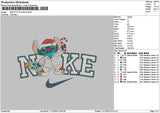 Nike Stitch Santa 02 Embroidery File 6 sizes