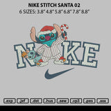 Nike Stitch Santa 02 Embroidery File 6 sizes