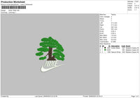 Nike Tree Embroidery File 6 sizes