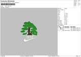 Nike Tree Embroidery File 6 sizes