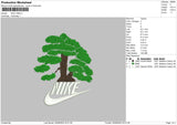 Nike Tree Embroidery File 6 sizes