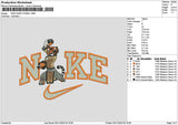 Nike Tiger 3011 Embroidery File 6 sizes