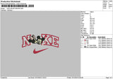 Nike Mickeykiss Embroidery File 6 sizes