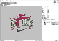 Nike Dance Embroidery File 6 sizes