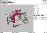 Nike Dance Embroidery File 6 sizes