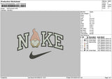 Nike Gnomes Embroidery File 6 sizes