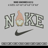 Nike Gnomes Embroidery File 6 sizes
