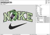 Nike Hulk V2 Embroidery File 6 sizes