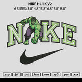 Nike Hulk V2 Embroidery File 6 sizes