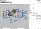 Nike Stitch Mummy Embroidery File 5 sizes