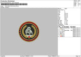 Bulliescircle Embroidery File 6 sizes