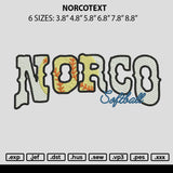 Norcotext Embroidery File 6 sizes
