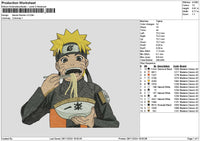 Narutoramen V2 Embroidery File 6 sizes
