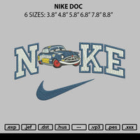 Nike Doc Embroidery File 6 sizes