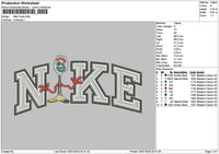 Nike Forky 01 Embroidery File 6 sizes