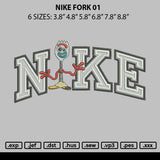 Nike Forky 01 Embroidery File 6 sizes