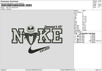 Nike Janessa V2 Embroidery File 6 sizes