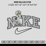 Nike Killua 0709 Embroidery File 6 sizes
