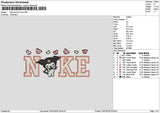 Nike Kuro Love 1301 Embroidery File 6 sizes
