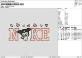 Nike Kuro Love 1301 Embroidery File 6 sizes