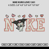Nike Kuro Love 1301 Embroidery File 6 sizes
