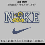 Nike Rams Embroidery File 6 sizes