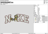 Nike Dog 0103 Embroidery File 6 sizes