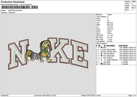Nike Dog 0103 Embroidery File 6 sizes
