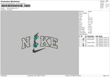 Nike Squidward 01 Embroidery File 6 sizes