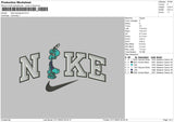 Nike Squidward 01 Embroidery File 6 sizes