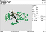 Nike Zoro 0703 Embroidery File 6 sizes