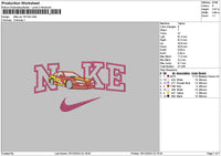 Nike Car 1612 Embroidery File 6 sizes