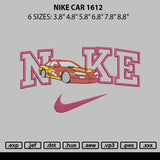Nike Car 1612 Embroidery File 6 sizes