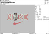 Nike Minnie Ghost Embroidery File 6 sizes