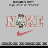 Nike Minnie Ghost Embroidery File 6 sizes
