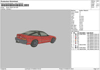 Red Car 2112 Embroidery File 6 sizes