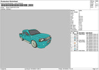 Car 1012b Embroidery File 6 sizes