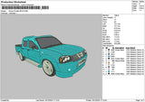 Car 1012b Embroidery File 6 sizes