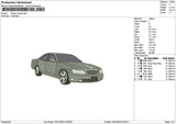 Car 1401a Embroidery File 6 sizes